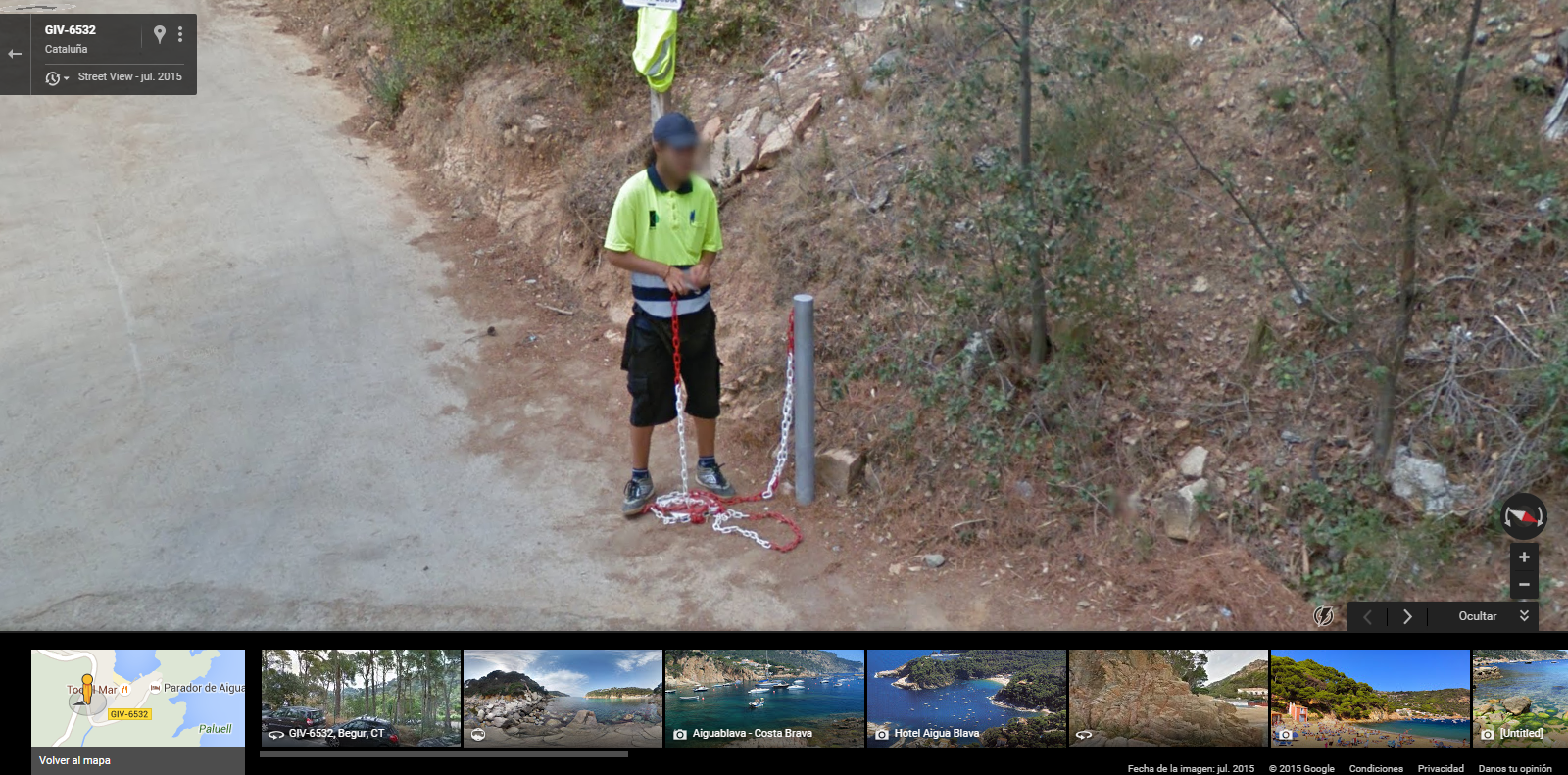 Caught by Google Maps while I was working. Always at my job.